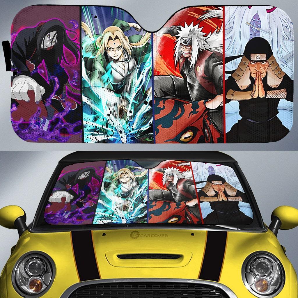 The Legendary Sannin Car Sunshade Custom Anime Car Accessories - Gearcarcover - 1