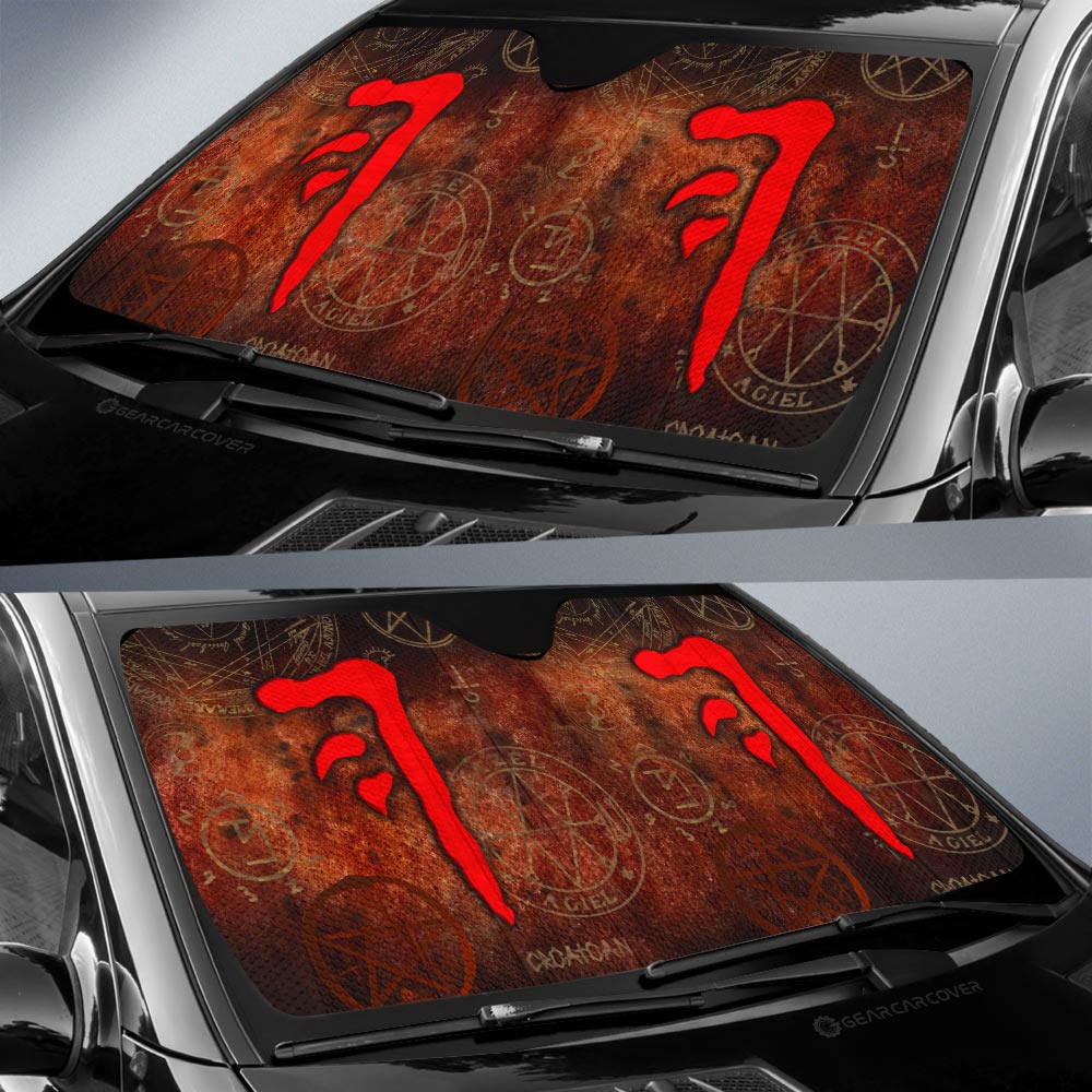 The Mark of Cain Car Sunshade Custom Supernatural Car Accessories - Gearcarcover - 2