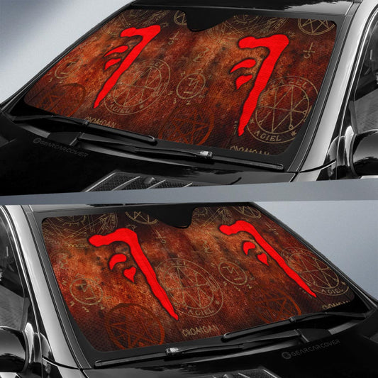 The Mark of Cain Car Sunshade Custom Supernatural Car Accessories - Gearcarcover - 2