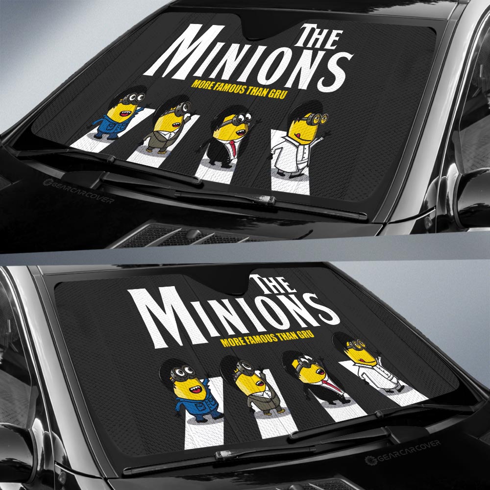 The Minions Crosswalk Car Sunshade Custom Car Accessories - Gearcarcover - 2