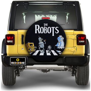 The Robots Crosswalk Spare Tire Covers Custom Car Accessories - Gearcarcover - 1