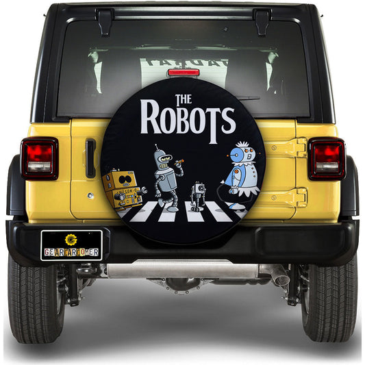 The Robots Crosswalk Spare Tire Covers Custom Car Accessories - Gearcarcover - 1