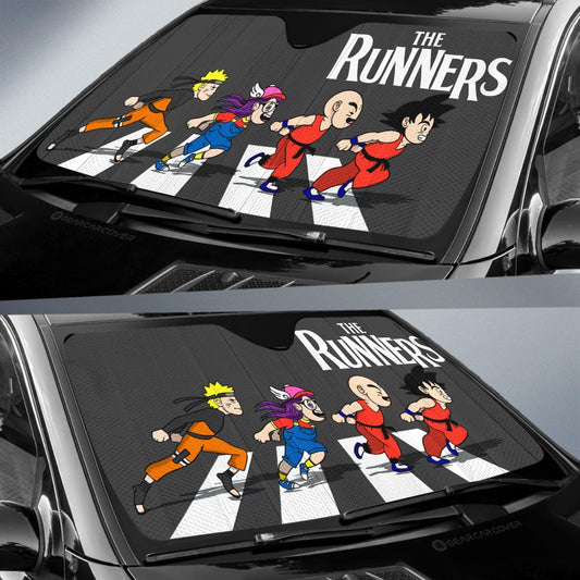 The Runners Crosswalk Car Sunshade Custom Car Accessories - Gearcarcover - 2