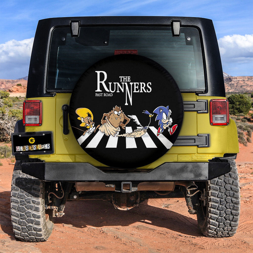 The Runners Crosswalk Spare Tire Covers Custom Car Accessories - Gearcarcover - 2