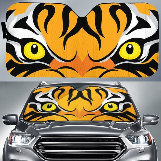 Tiger Car Eyes Sun Shade Custom Car Winshield Accessories - Gearcarcover - 1