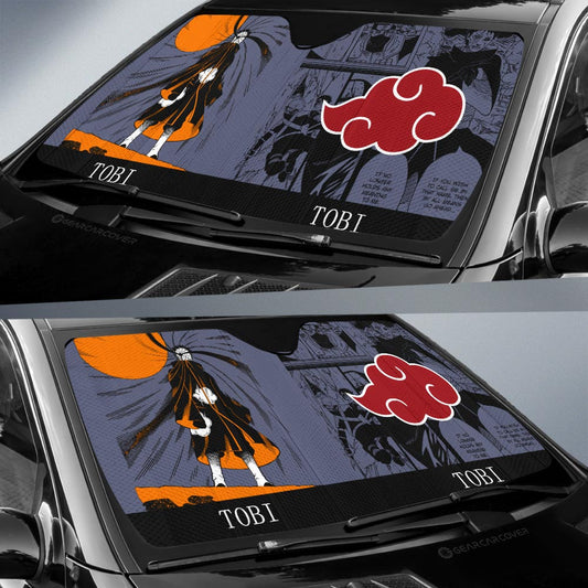 Tobi Car Sunshade Custom Anime Car Accessories Manga Color Style - Gearcarcover - 2