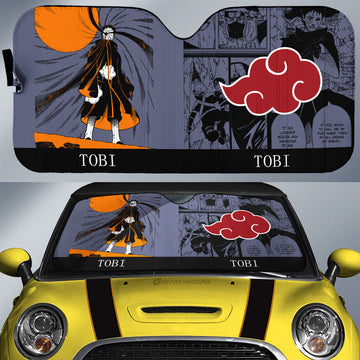 Tobi Car Sunshade Custom Anime Car Accessories Manga Color Style - Gearcarcover - 1