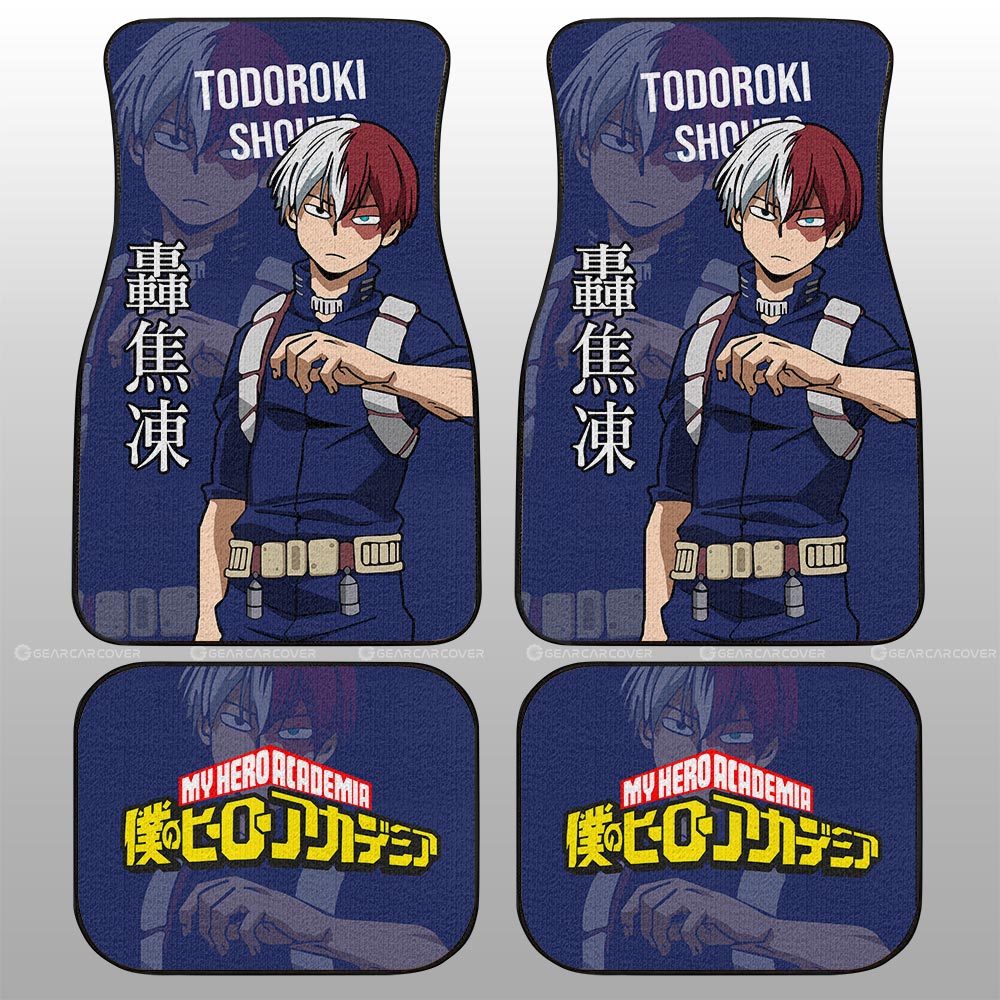 Todoroki Shouto Car Floor Mats Custom Car Accessories For Fans - Gearcarcover - 2