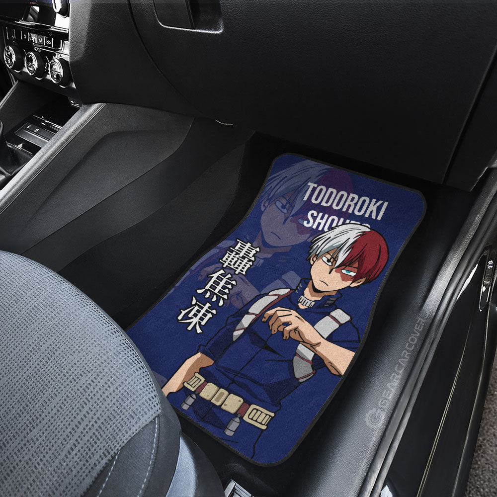 Todoroki Shouto Car Floor Mats Custom Car Accessories For Fans - Gearcarcover - 4