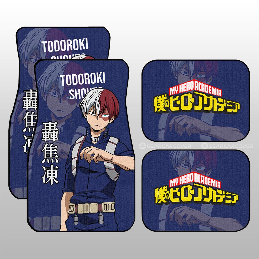 Todoroki Shouto Car Floor Mats Custom Car Accessories For Fans - Gearcarcover - 1