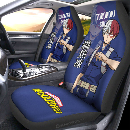 Todoroki Shouto Car Seat Covers Custom Car Accessories For Fans - Gearcarcover - 2