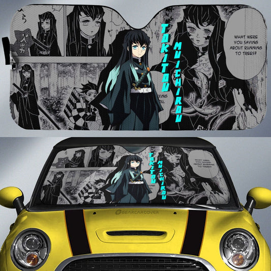 Tokitou Muichirou Car Sunshade Custom Mix Mangas - Gearcarcover - 1