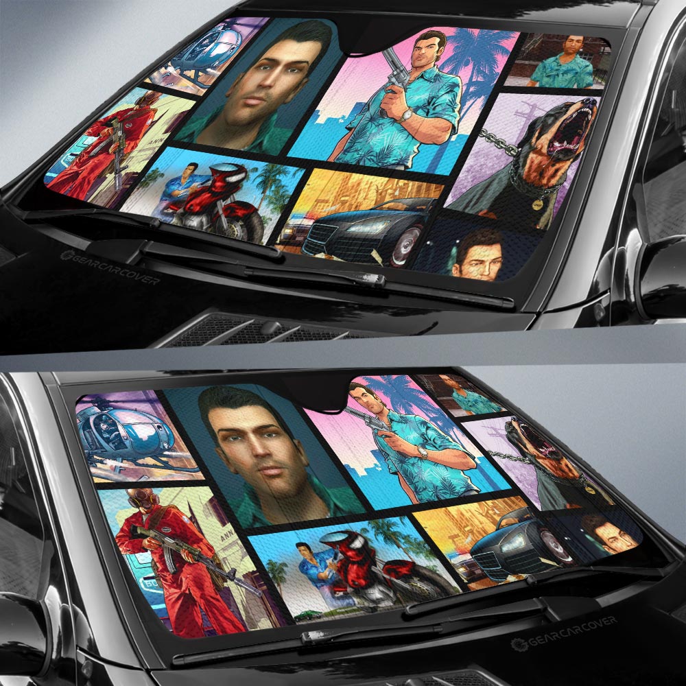 Tommy Vercetti Car Sunshade Custom Car Accessories - Gearcarcover - 2