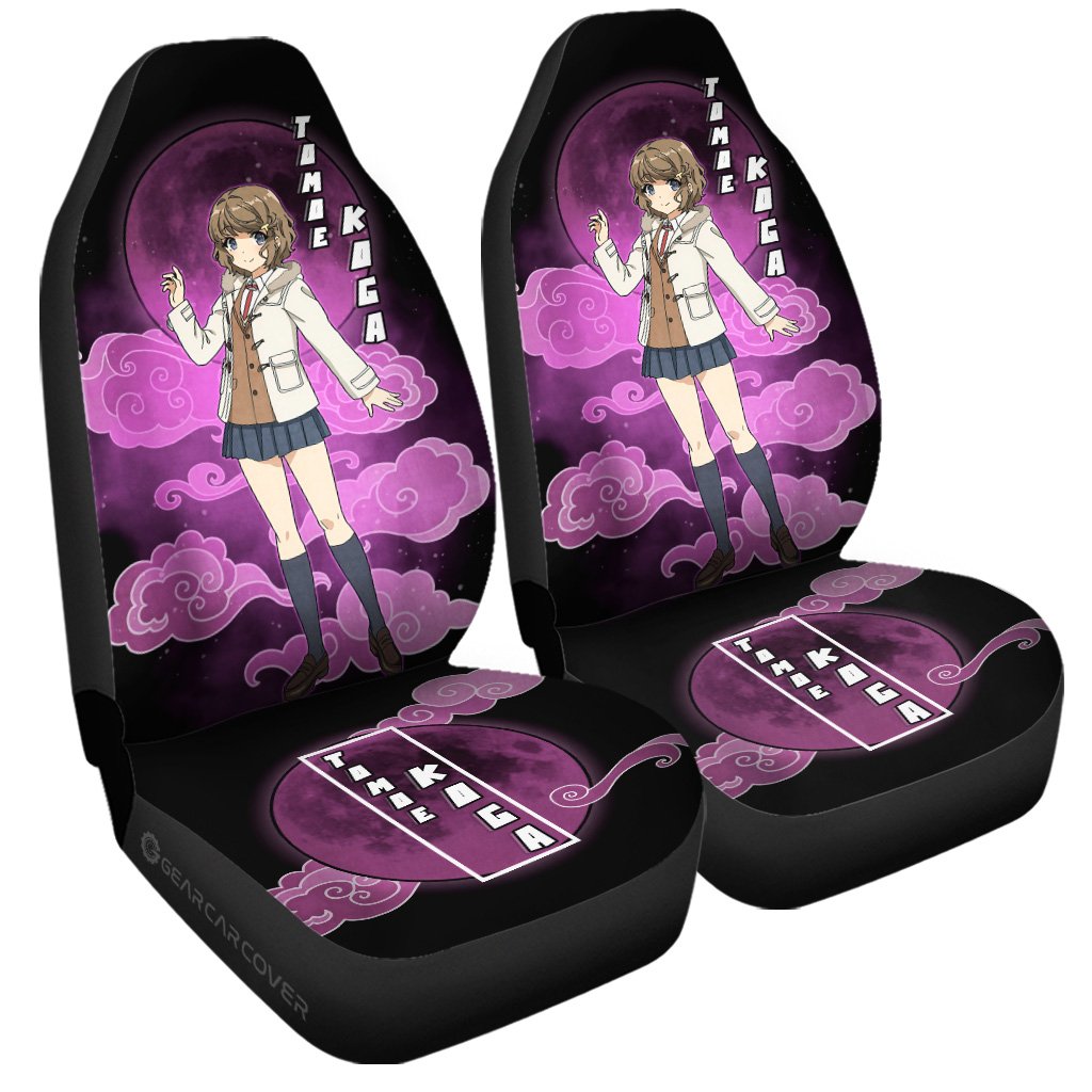 Tomoe Koga Car Seat Covers Custom Bunny Girl Senpai Car Accessories - Gearcarcover - 3