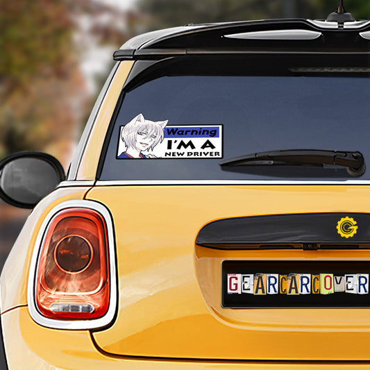Tomoe Warning New Driver Car Sticker Custom Car Accessories - Gearcarcover - 1