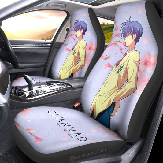 Tomoya Okazaki Car Seat Covers Custom Car Accessories - Gearcarcover - 2