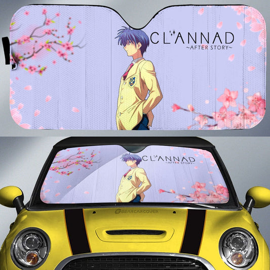 Tomoya Okazaki Car Sunshade Custom Car Accessories - Gearcarcover - 1