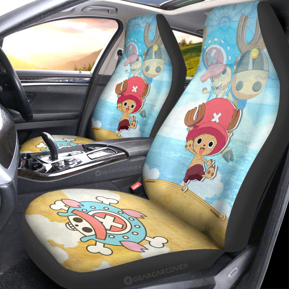 Tony Tony Chopper Car Seat Covers Custom One Piece Map Anime Car Accessories - Gearcarcover - 2