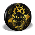 Tony Tony Chopper Spare Tire Cover Custom Gold Silhouette Style - Gearcarcover - 3