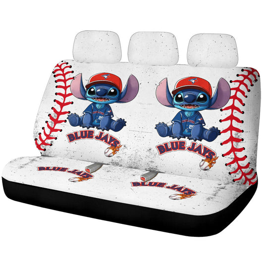 Toronto Blue Jays Car Back Seat Covers Stitch Theme Collection - Gearcarcover - 1
