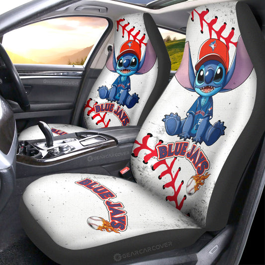 Toronto Blue Jays Car Seat Covers Stitch Theme Collection - Gearcarcover - 1