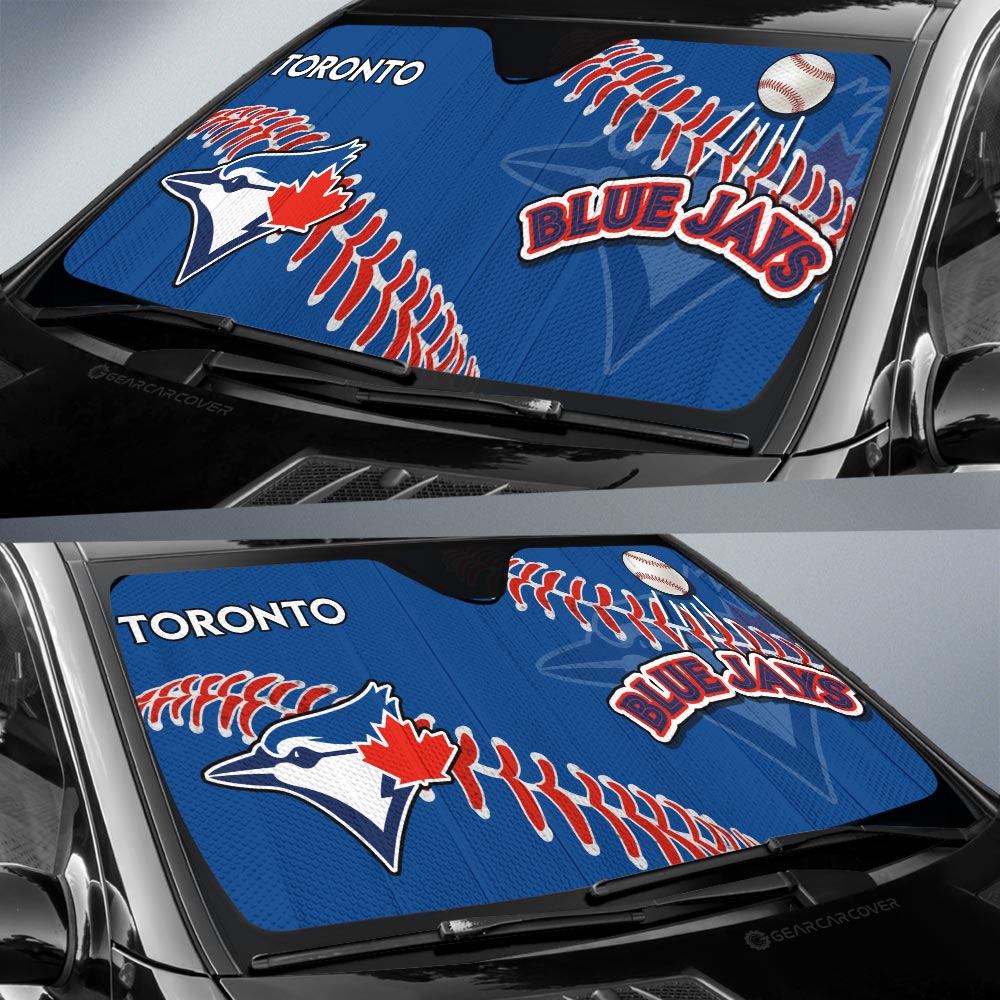 Toronto Blue Jays Car Sunshade Custom Car Accessories - Gearcarcover - 2