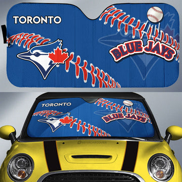 Toronto Blue Jays Car Sunshade Custom Car Accessories - Gearcarcover - 1