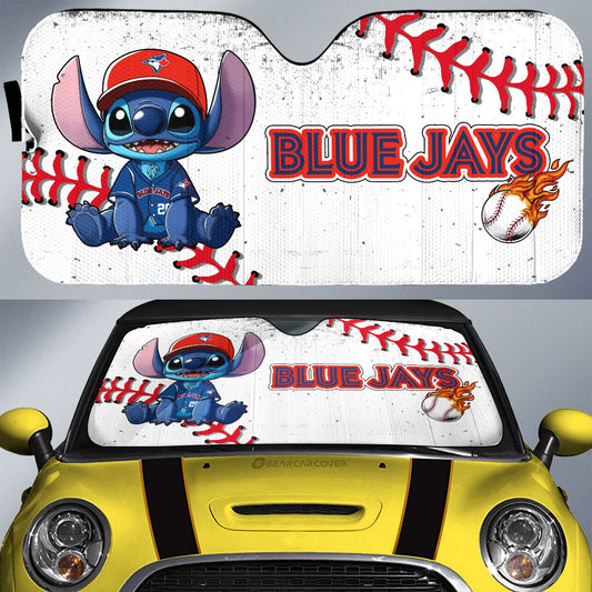 Toronto Blue Jays Car Sunshade Stitch Theme Collection - Gearcarcover - 1