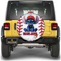 Toronto Blue Jays Spare Tire Covers Camera Hole Stitch Theme Collection - Gearcarcover - 1