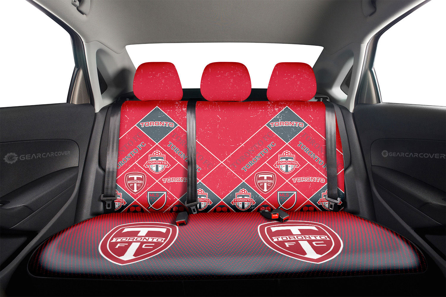 Toronto FC Car Back Seat Covers Sporty Team Collection - Gearcarcover - 2