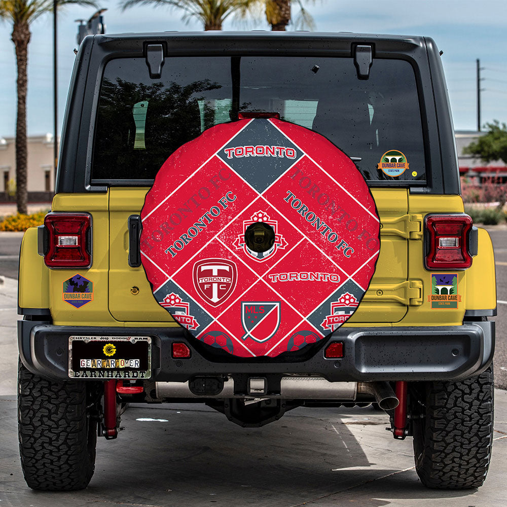 Toronto FC Spare Tire Covers Camera Hole Sporty Team Collection - Gearcarcover - 2