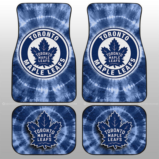 Toronto Maple Leafs Car Floor Mats Custom Tie Dye Car Accessories - Gearcarcover - 1