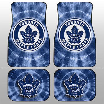Toronto Maple Leafs Car Floor Mats Custom Tie Dye Car Accessories - Gearcarcover - 1