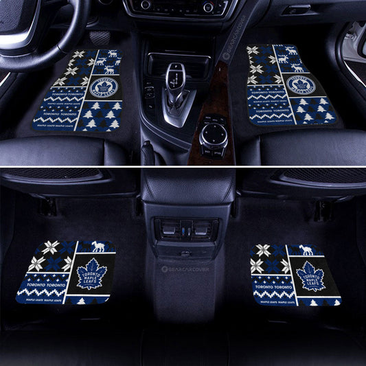 Toronto Maple Leafs Car Floor Mats Custom Ugly Style Car Accessories - Gearcarcover - 2