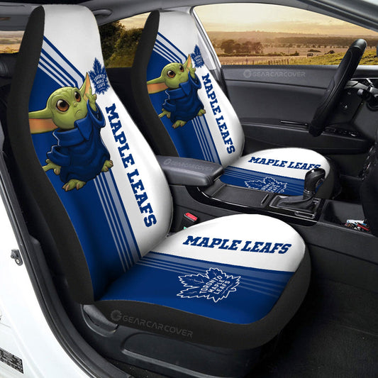 Toronto Maple Leafs Car Seat Covers Baby Yoda Car Accessories - Gearcarcover - 2