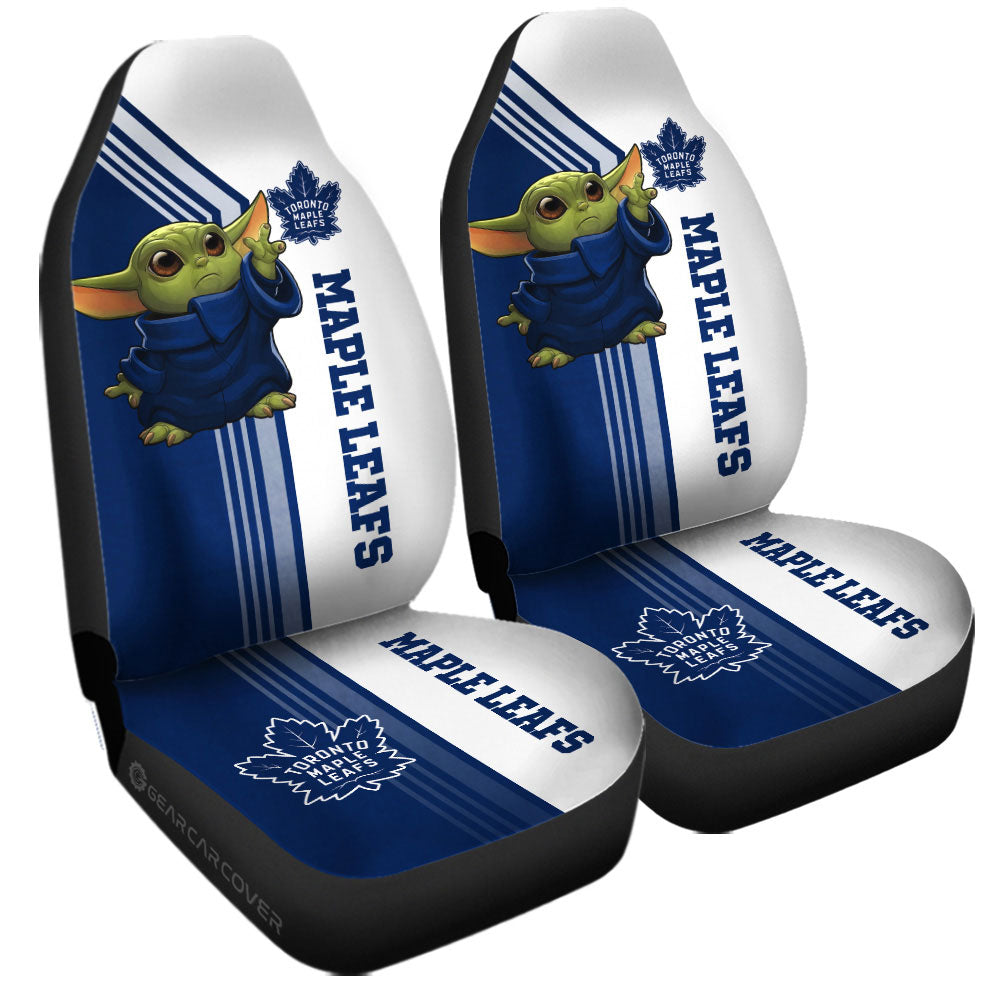 Toronto Maple Leafs Car Seat Covers Baby Yoda Car Accessories - Gearcarcover - 3