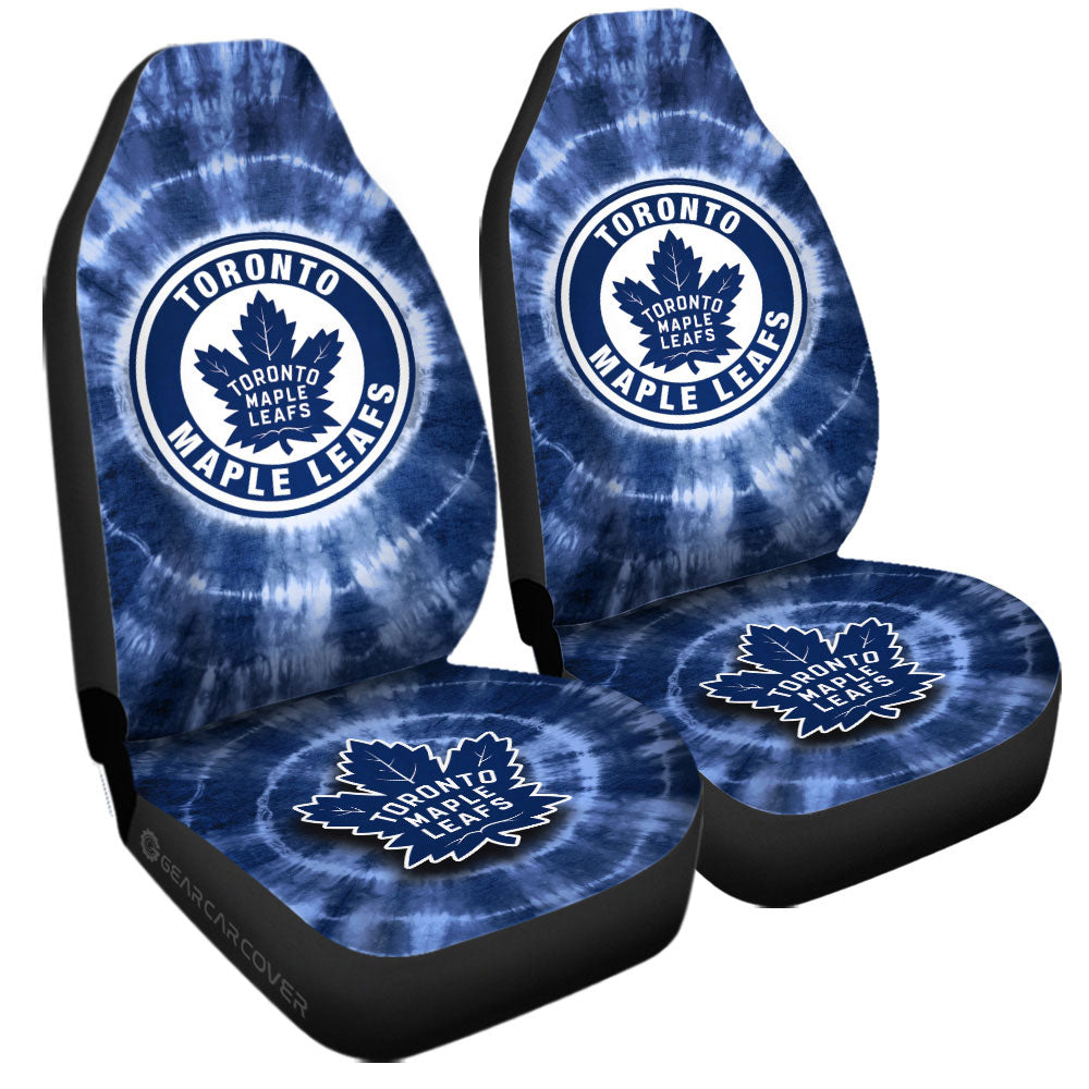 Toronto Maple Leafs Car Seat Covers Custom Tie Dye Car Accessories - Gearcarcover - 3