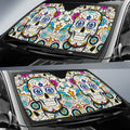 Toronto Maple Leafs Car Sunshade Custom Sugar Skull Car Accessories - Gearcarcover - 2