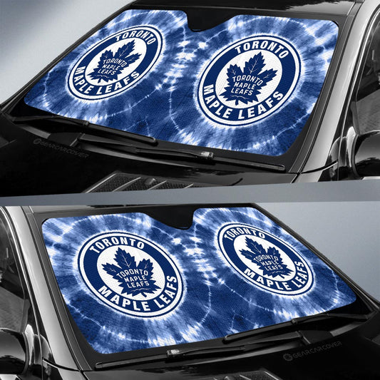 Toronto Maple Leafs Car Sunshade Custom Tie Dye Car Accessories - Gearcarcover - 2