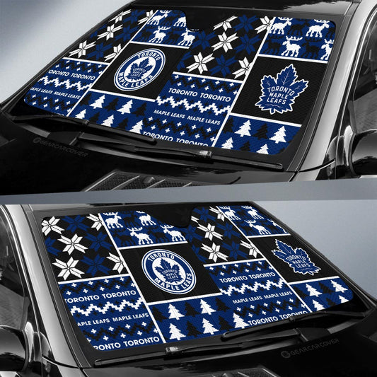 Toronto Maple Leafs Car Sunshade Custom Ugly Style Car Accessories - Gearcarcover - 2