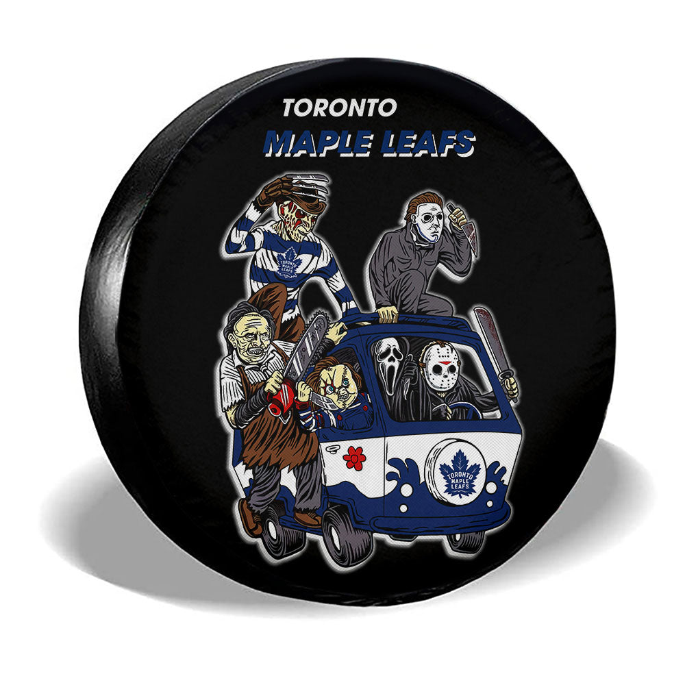Toronto Maple Leafs Spare Tire Covers Horror Characters Car Accessories - Gearcarcover - 3