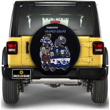 Toronto Maple Leafs Spare Tire Covers Horror Characters Car Accessories - Gearcarcover - 1