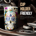 Toronto Maple Leafs Tumbler Cup Custom Sugar Skull Car Accessories - Gearcarcover - 3