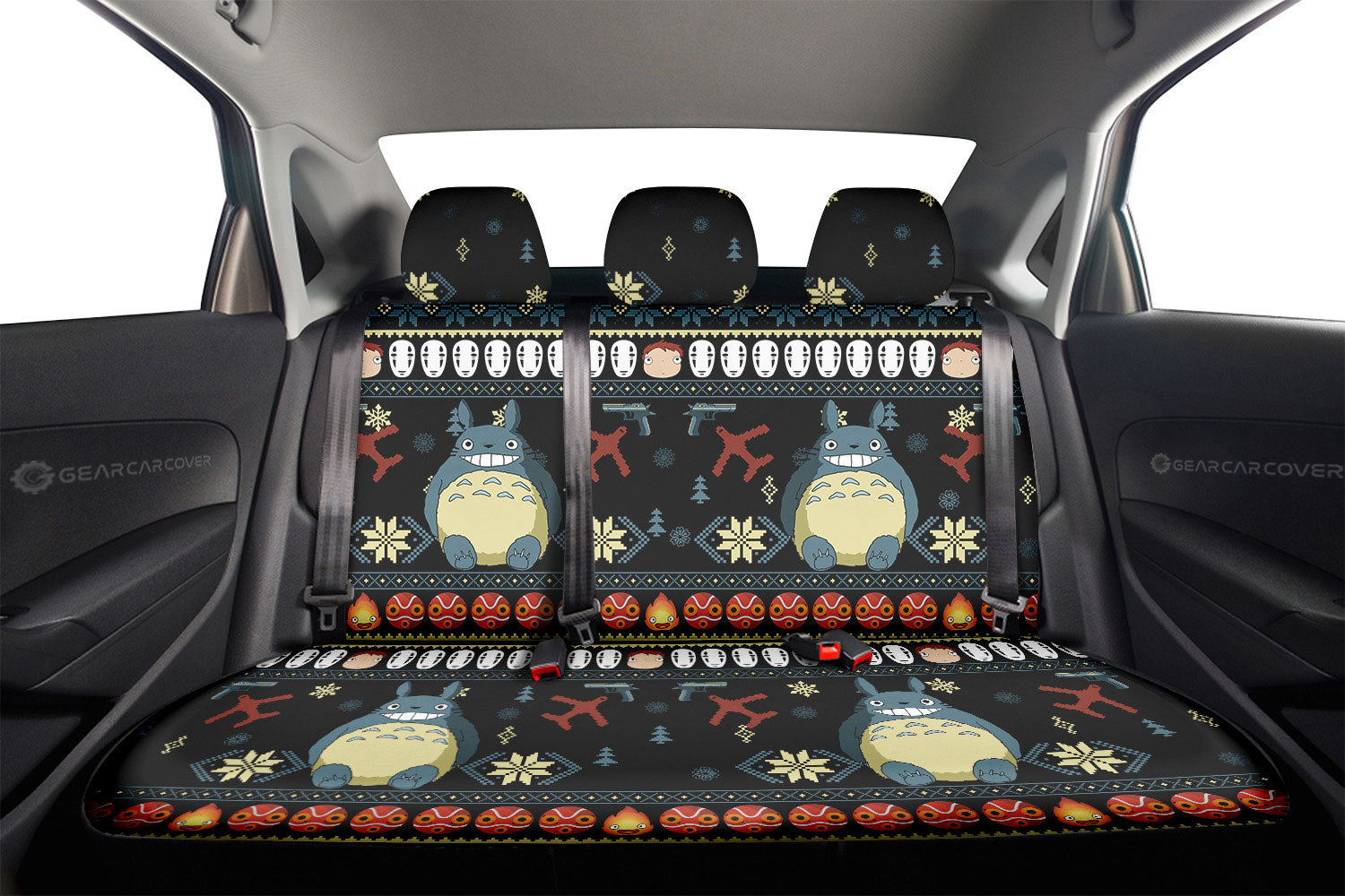 Totoro Car Back Seat Covers Custom Car Accessories - Gearcarcover - 2