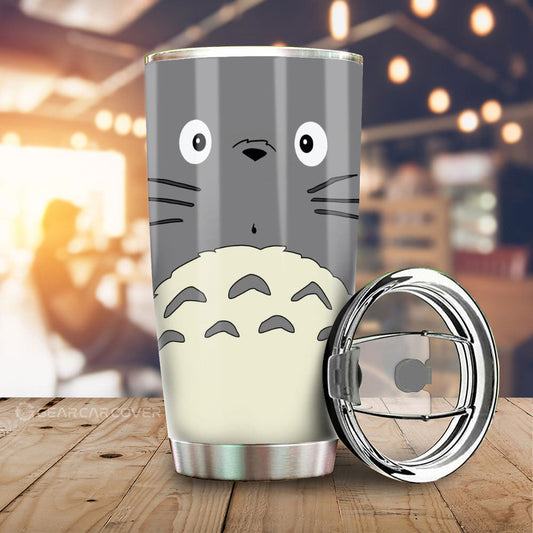 Totoro Tumbler Cup Custom My Neighbor Totoro Car Accessories - Gearcarcover - 1