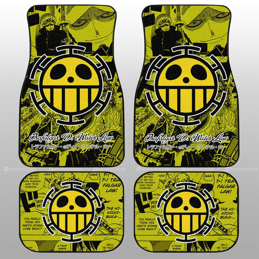 Trafalgar D. Water Law Car Floor Mats Custom Manga For Fans Car Accessories - Gearcarcover - 2