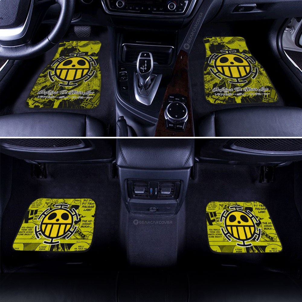 Trafalgar D. Water Law Car Floor Mats Custom Manga For Fans Car Accessories - Gearcarcover - 3