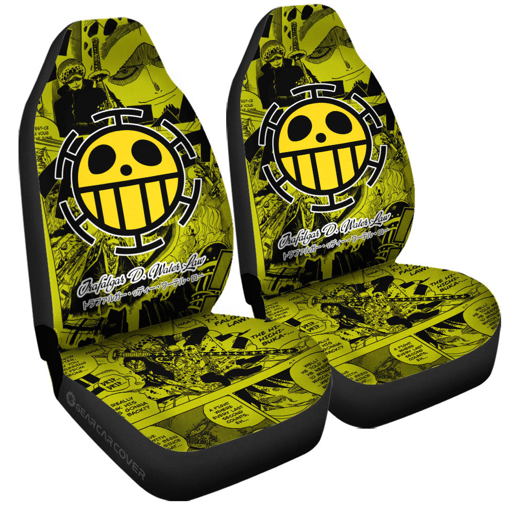 Trafalgar D. Water Law Car Seat Covers Custom Manga For Fans Car Accessories - Gearcarcover - 3