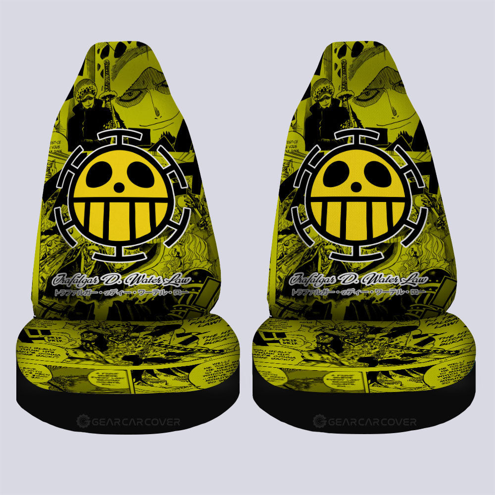 Trafalgar D. Water Law Car Seat Covers Custom Manga For Fans Car Accessories - Gearcarcover - 4