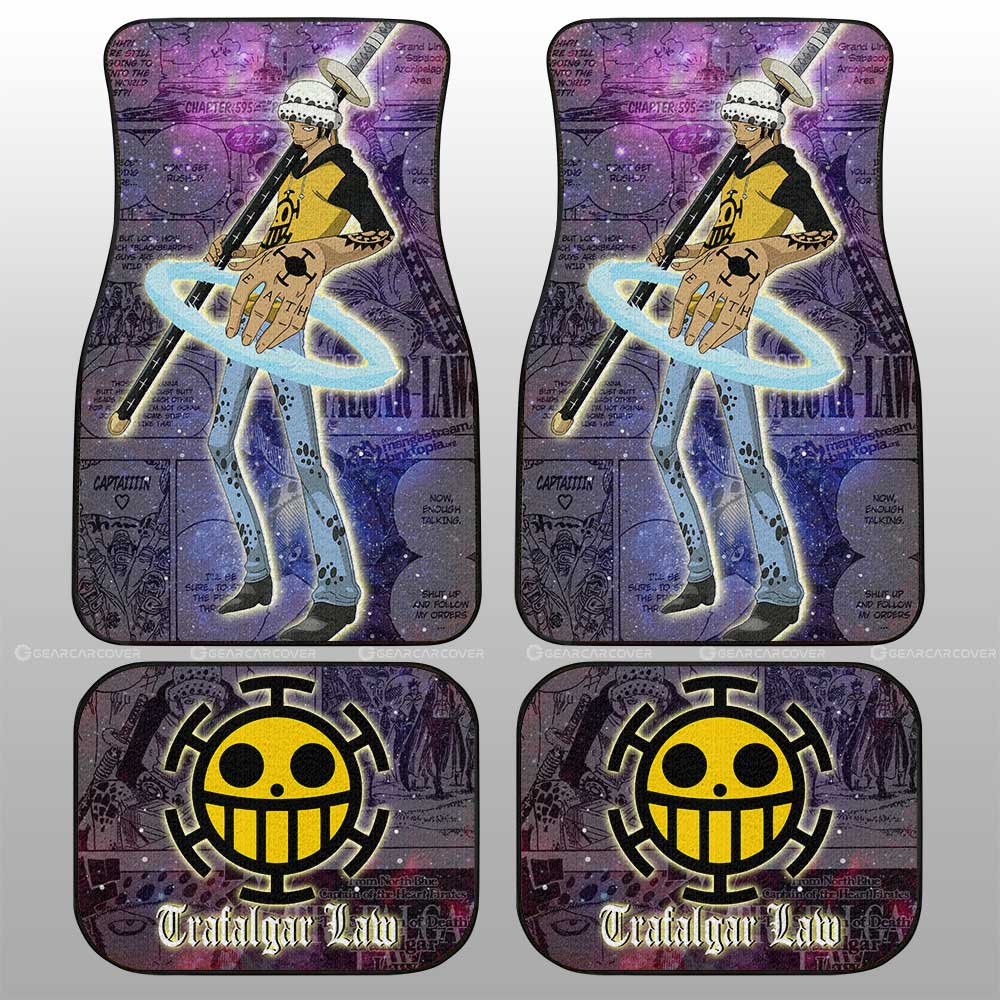 Trafalgar Law Car Floor Mats Custom Car Accessories Manga Galaxy Style - Gearcarcover - 2